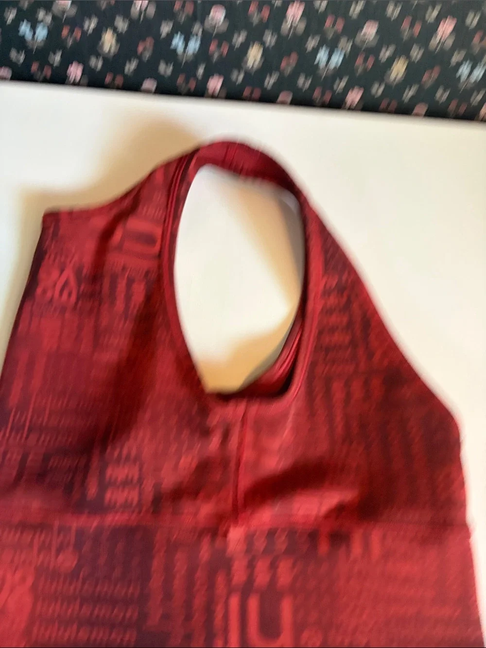 lululemon athletica Red Graphic Crop Tank